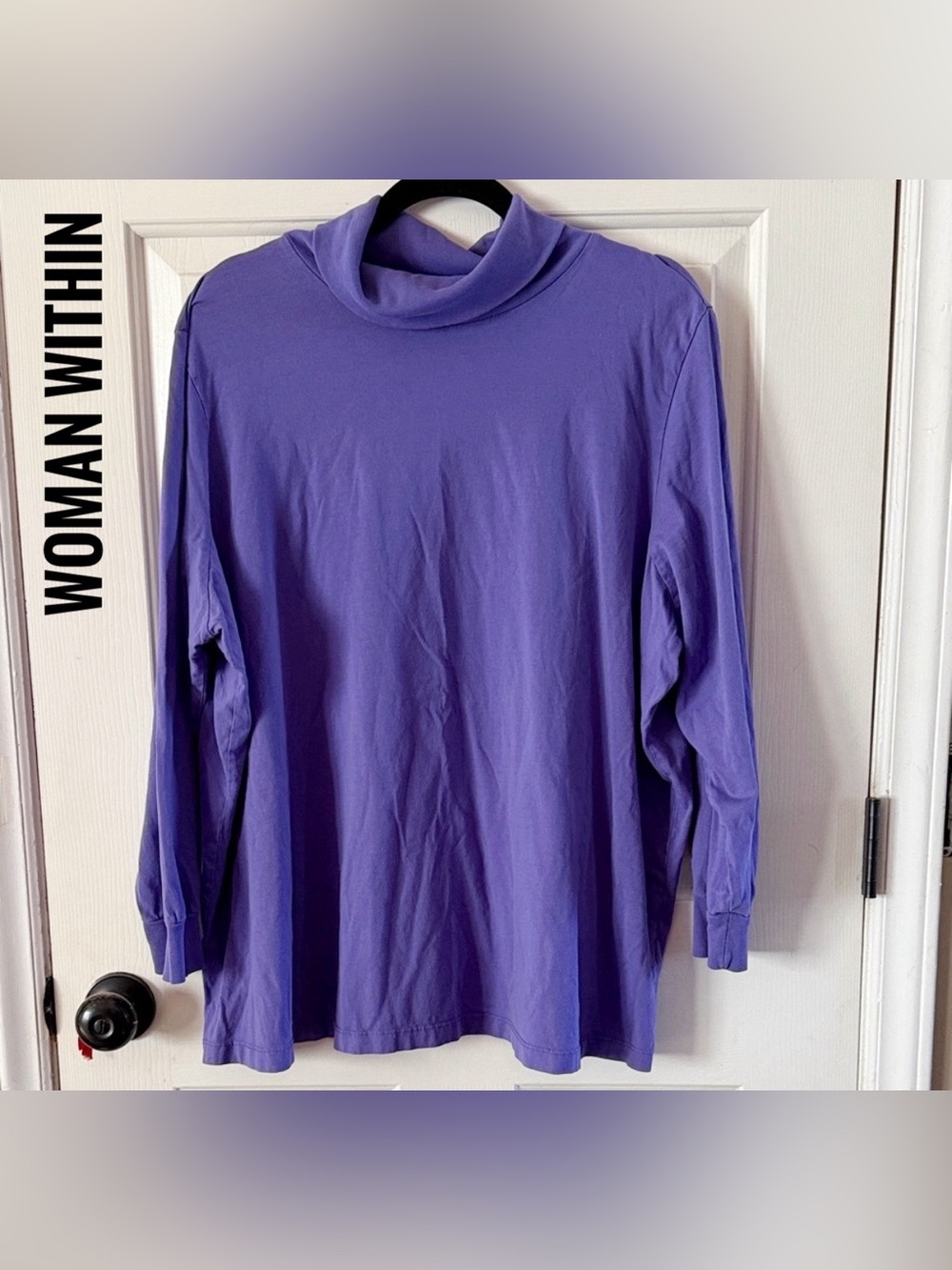 Woman Within Purple Long Sleeve Top